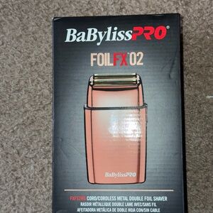 BaByliss FoilFX 02 Cordless Metal Double Foil Shaver - Rose Gold